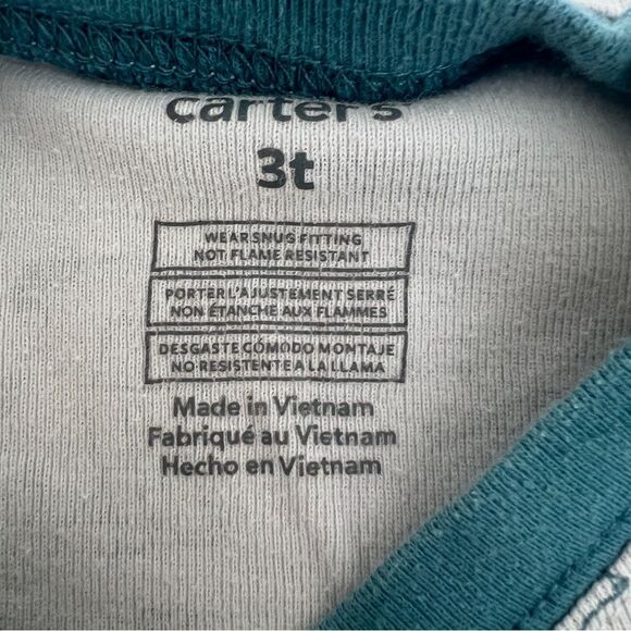 Carters Pajama Top and Bottom set of 2 Toddler 3T Pre-Owned - Picture 3 of 7